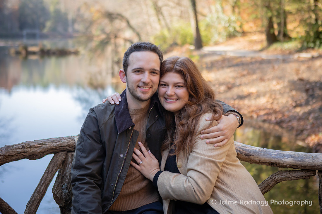 Surprise Proposal at the Biltmore Estate Bass Pond | Asheville Engagement Photographer
