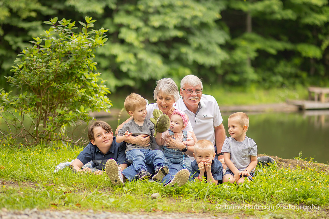 Family Photo with Kids and Grandkids | Asheville Photographer