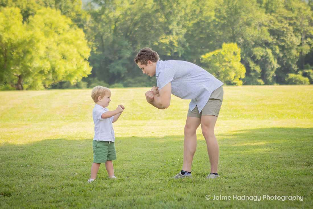 Asheville Family Photographer in Lake Lure Mountain Portraits with kids and extended family