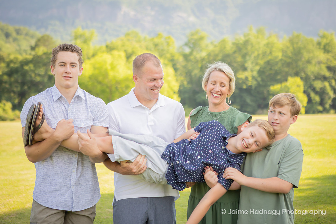 Springtime Family Photos at Lake Lure | Asheville Photographer