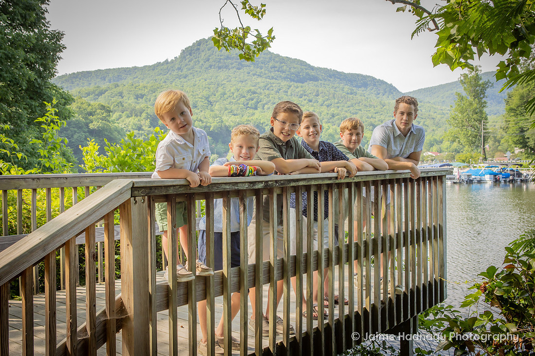 Springtime Family Photos at Lake Lure | Asheville Photographer