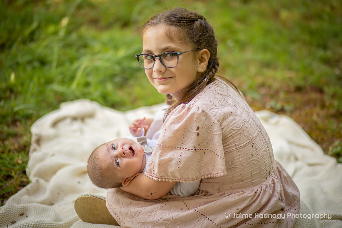 Backyard Family Photos with Kids and Baby | Weaverville Family Photographer