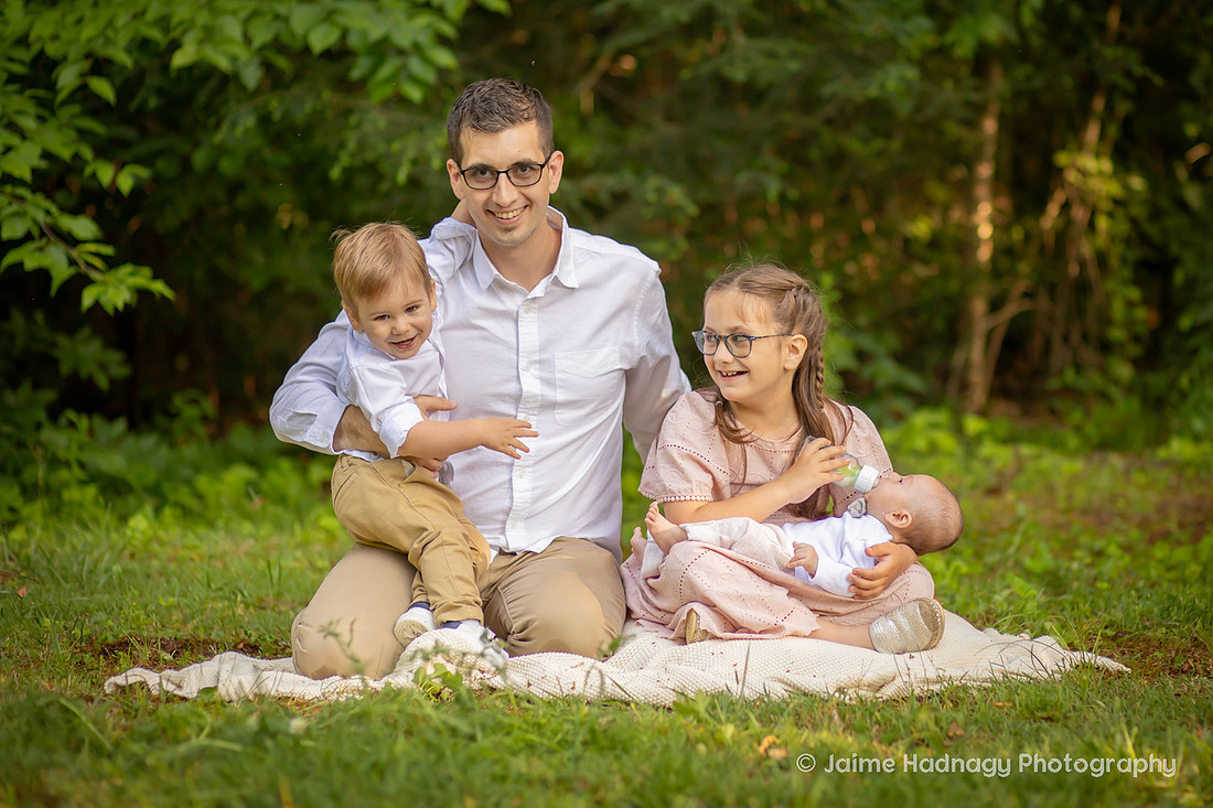 Beautiful Outdoor Family Photoshoot Newborn and Siblings | Asheville Photographer