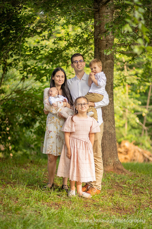 Beautiful Outdoor Family Photoshoot Newborn and Siblings | Asheville Photographer