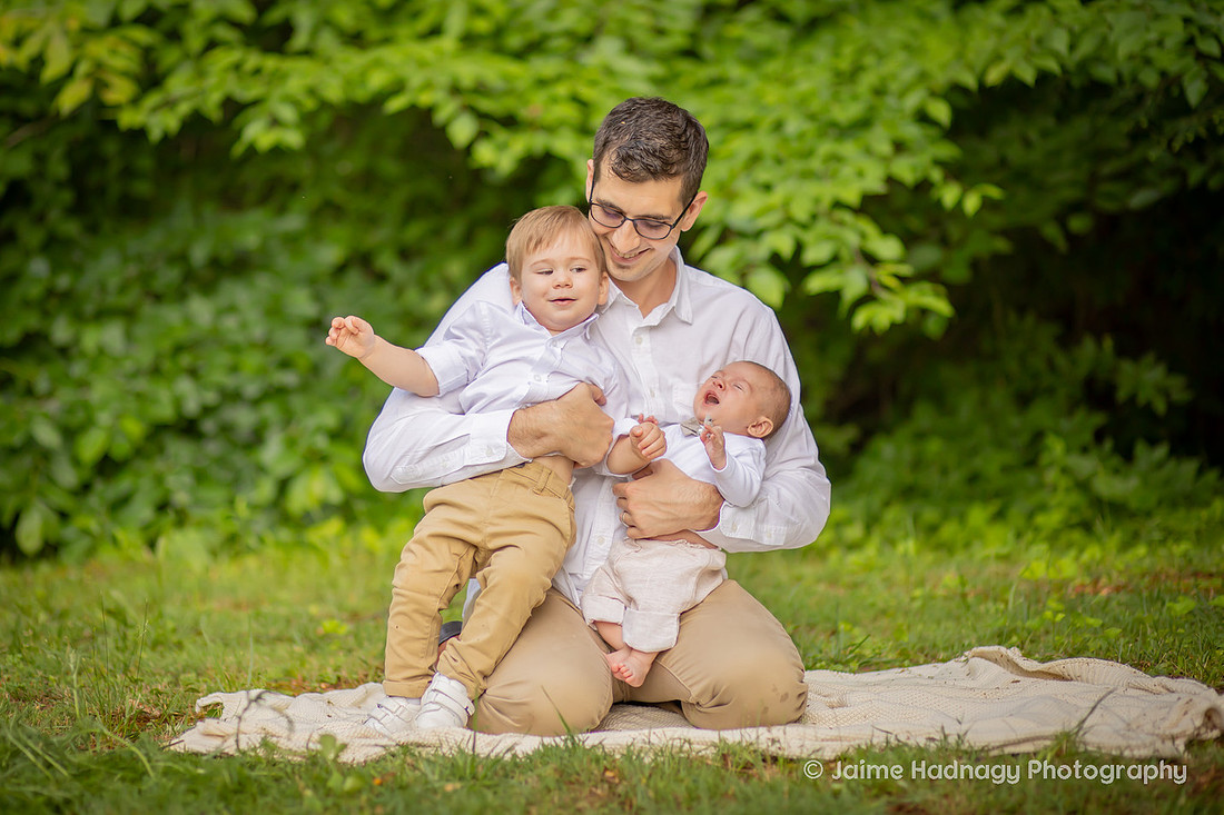 Beautiful Outdoor Family Photoshoot Newborn and Siblings | Asheville Photographer