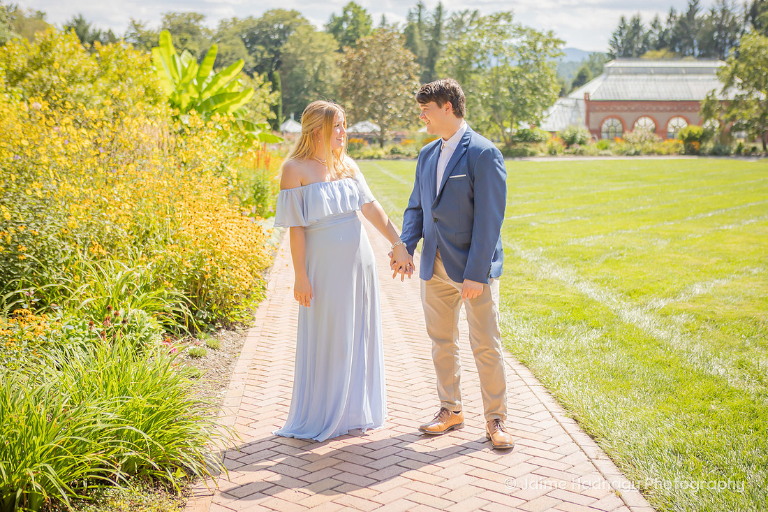 Surprise Engagement in Walled Garden at Biltmore House | Asheville Proposal Photographer