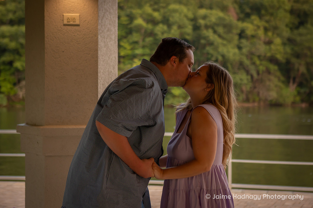 Surprise Proposal at Pavillion at Morse Park in Lake Lure | Asheville Engagement Photographer