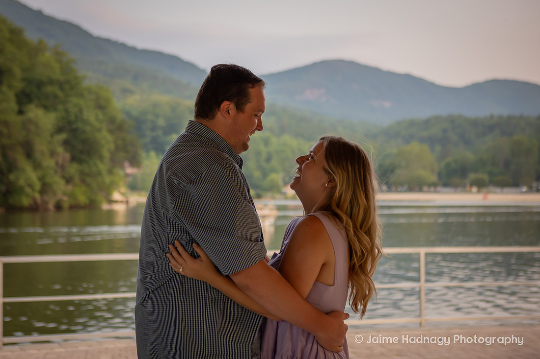 Lake Lure Proposal  at Morse Park | Engagement Photography