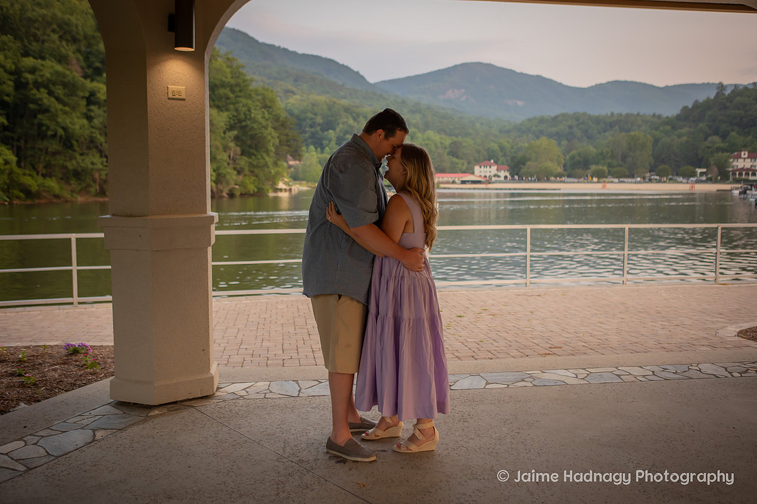 Lake Lure Proposal  at Morse Park | Engagement Photography