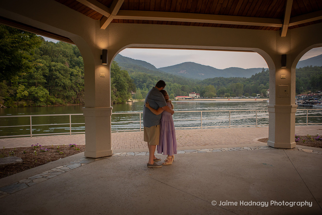 Lake Lure Proposal  at Morse Park | Engagement Photography