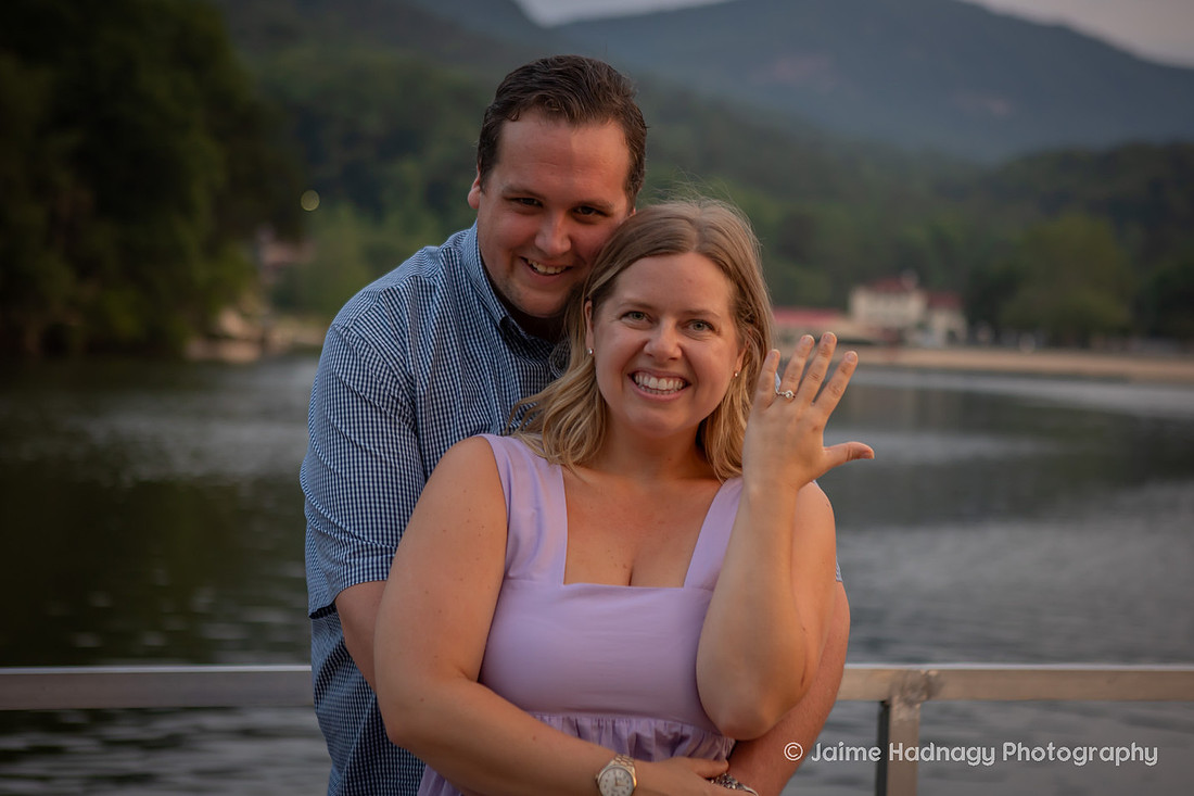 Lake Lure Proposal  at Morse Park | Engagement Photography