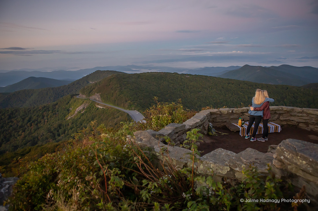 lgbtq double surprise proposal in the mountains | asheville photographer
