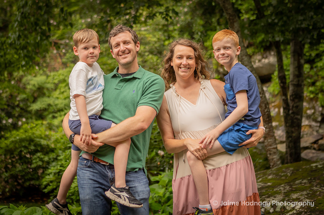 Hendersonville Family Photographer Extended outdoor Family Photos