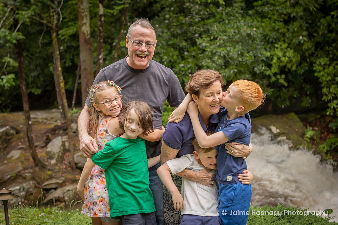 Hendersonville Family Photographer Extended outdoor Family Photos