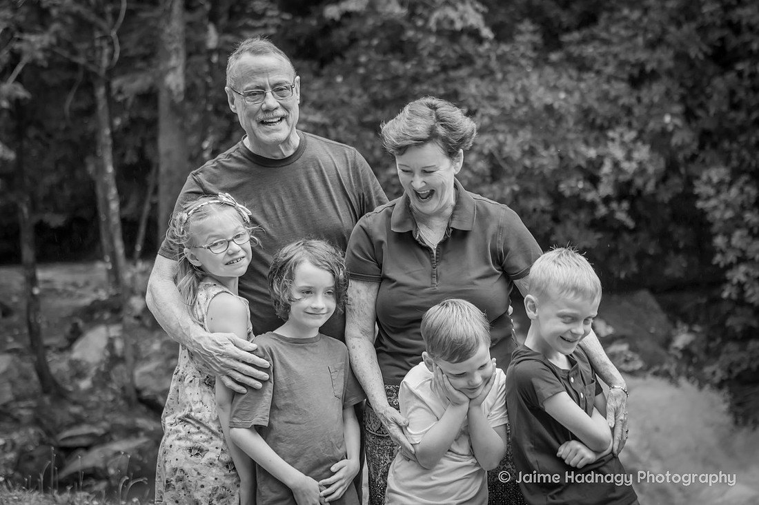 Hendersonville Family Photographer Extended outdoor Family Photos