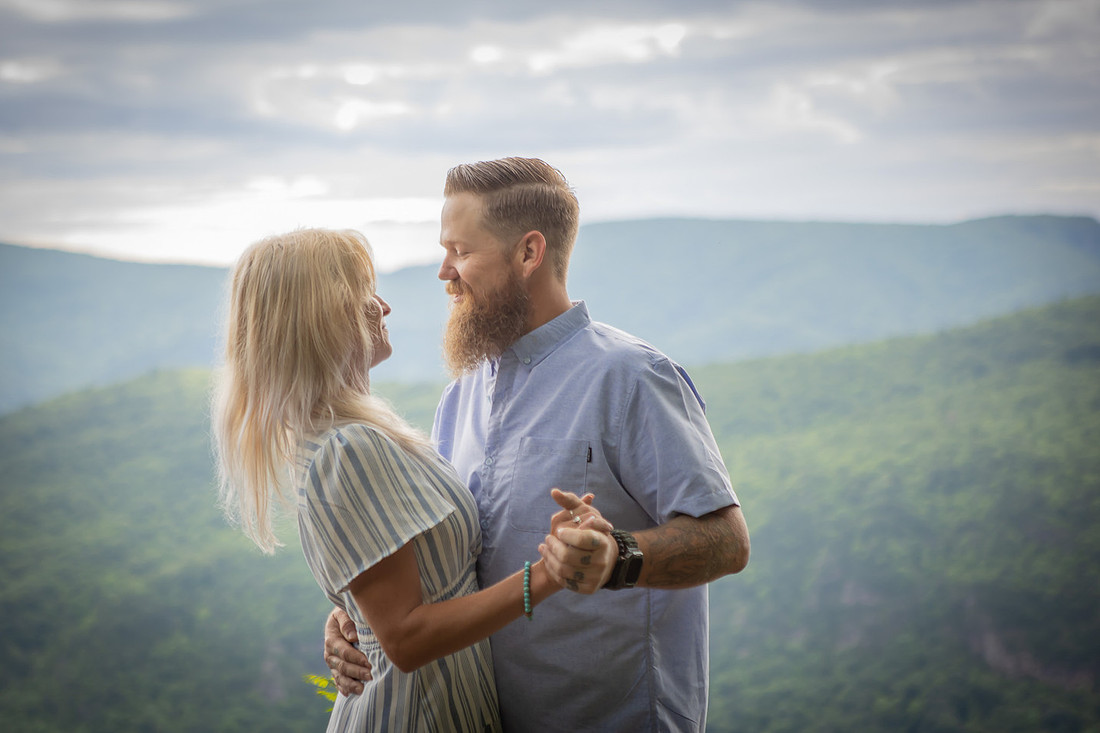 Mountain View Proposal Photography | Asheville Engagement Photographer