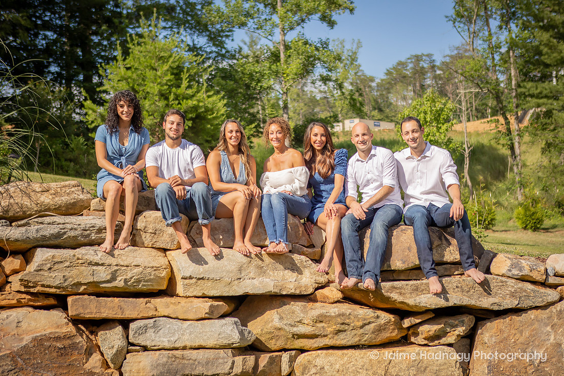 Family Photos at AirBNB in Asheville | Adult Children | Family Photographer