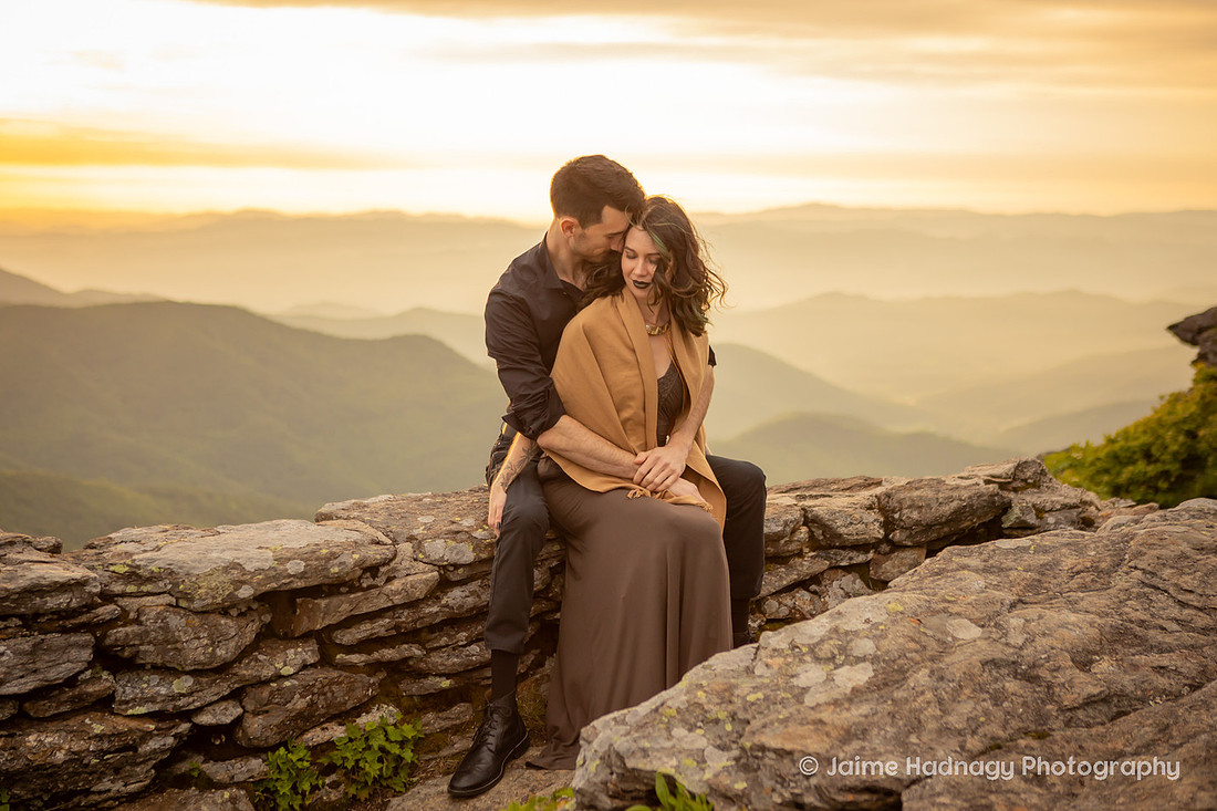 Goth Inspired Engagement Session | Asheville Photographer