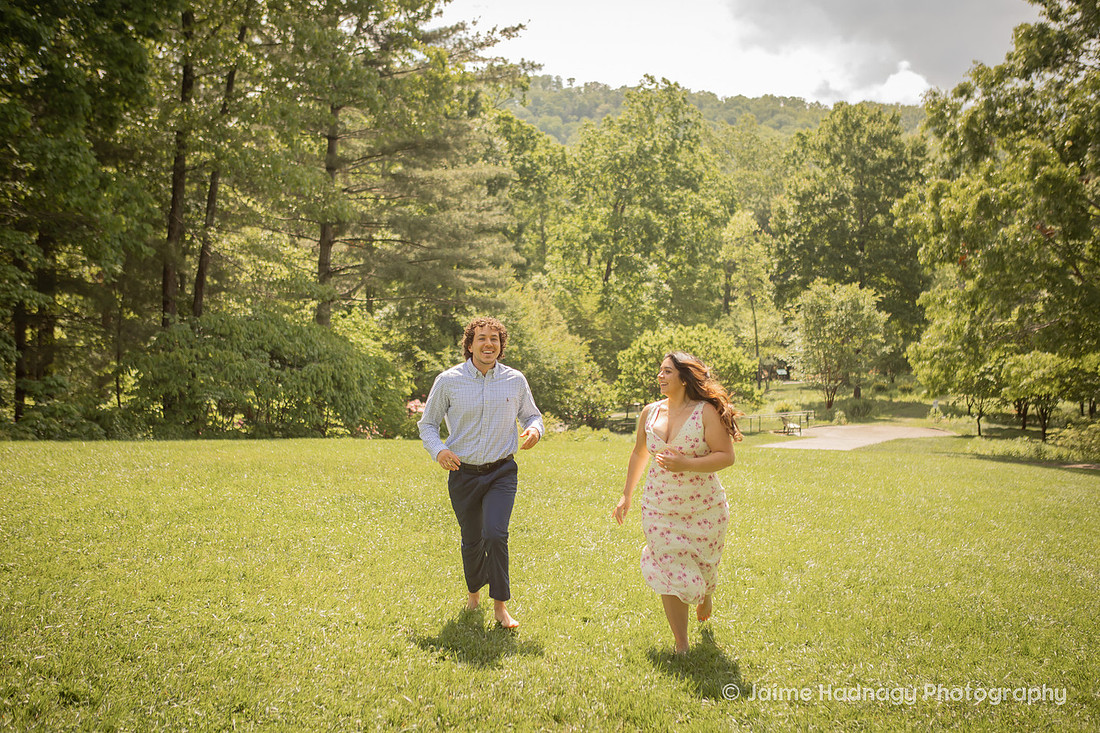 Asheville Engagement Session at the Arboretum | Proposal Photographer