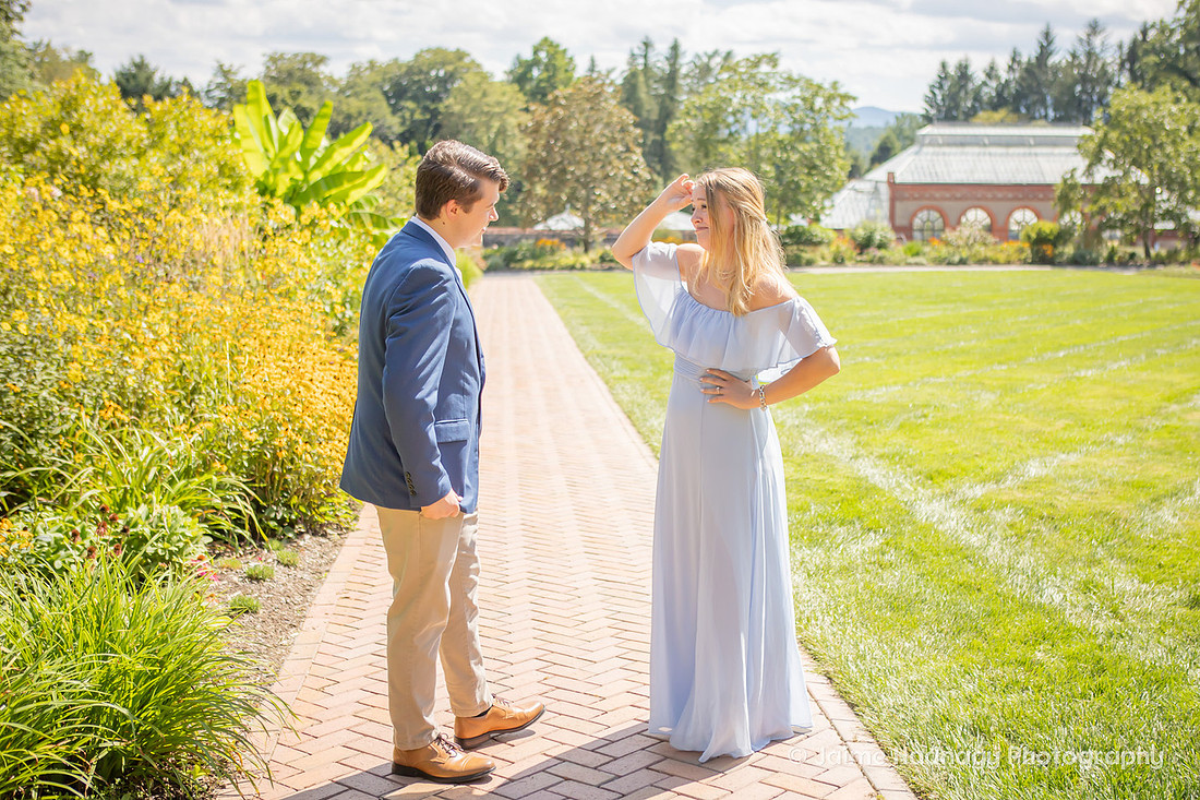 Surprise Engagement in Walled Garden at Biltmore House | Asheville Proposal Photographer