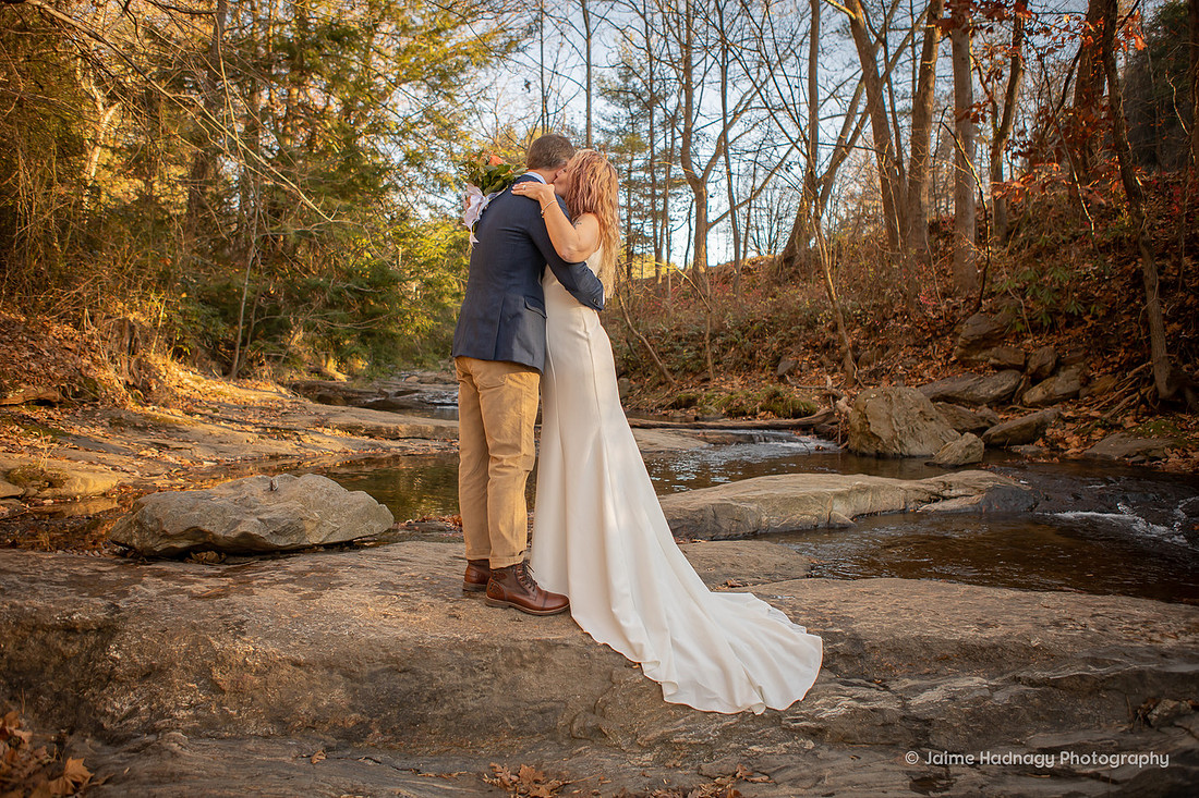 Elope in Asheville | Micro wedding photographer | Botanical Gardens