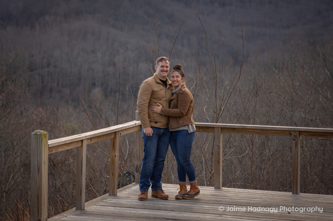 Proposal on Vacation at Redstone in Burnsville | Asheville Photographer