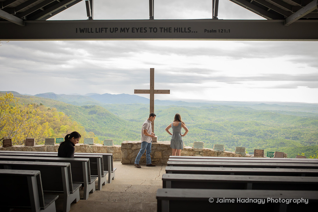 Surprise Proposal at Pretty Place Fred W. Symmes Chapel
