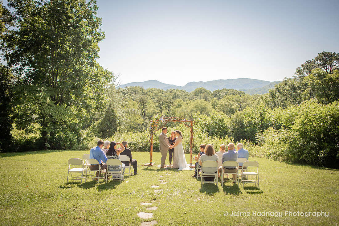 Asheville Wedding Photographer | Outdoor Small Morning Wedding with Brunch