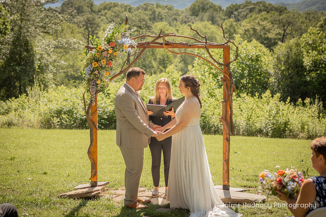 Asheville Wedding Photographer | Outdoor Small Morning Wedding with Brunch