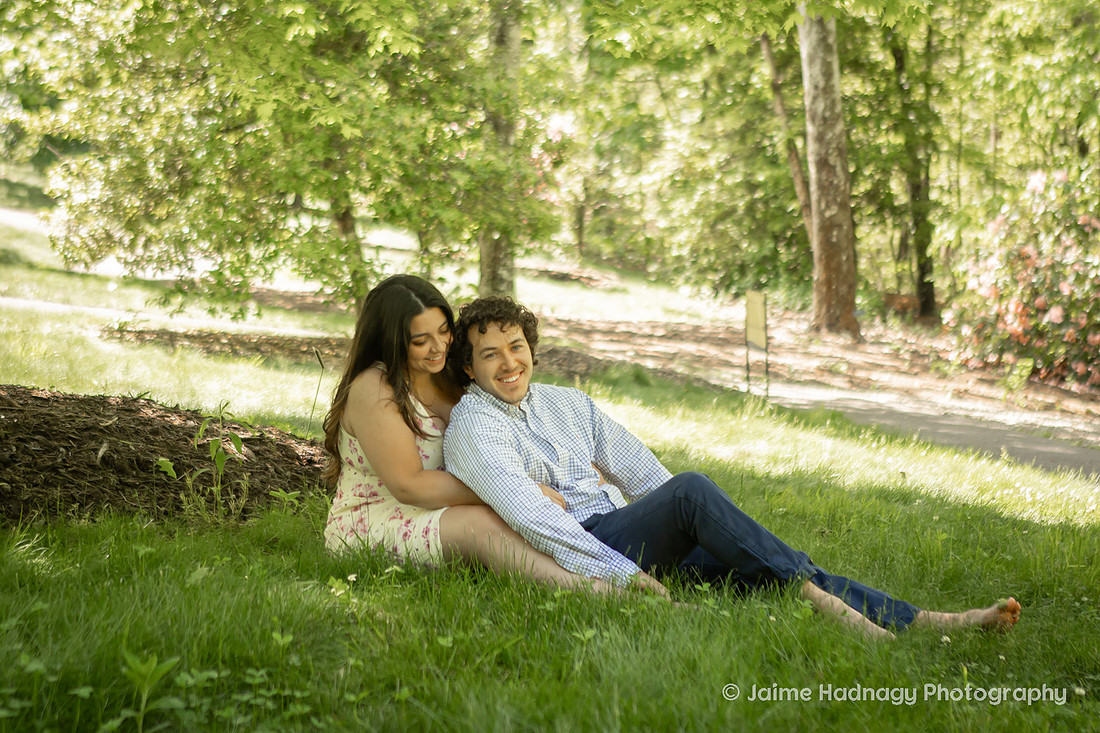 Asheville Engagement Session at the Arboretum | Proposal Photographer