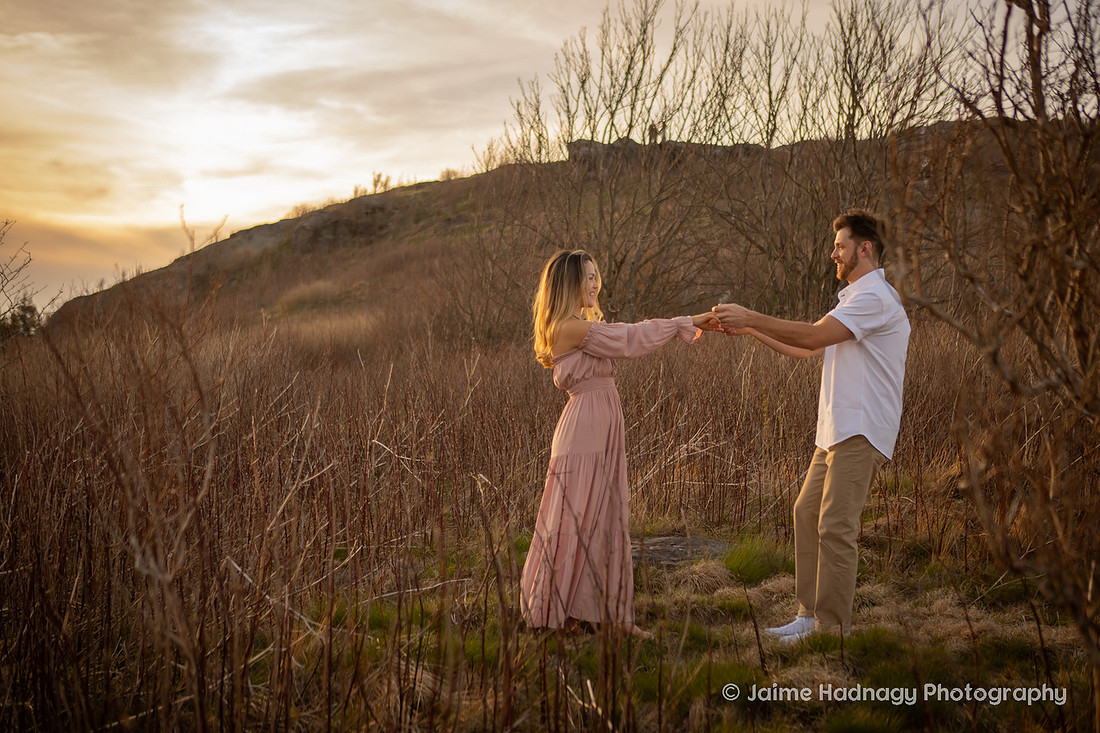 Sunset Engagement Session at Black Balsam | Asheville Photographer