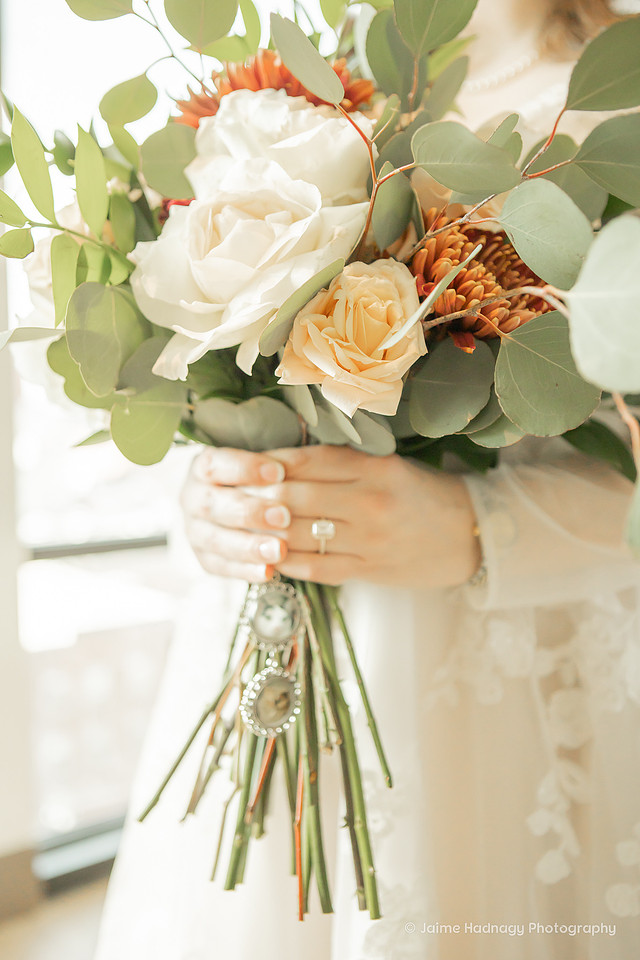 Getting Ready Bridal Portraits in Downtown Asheville