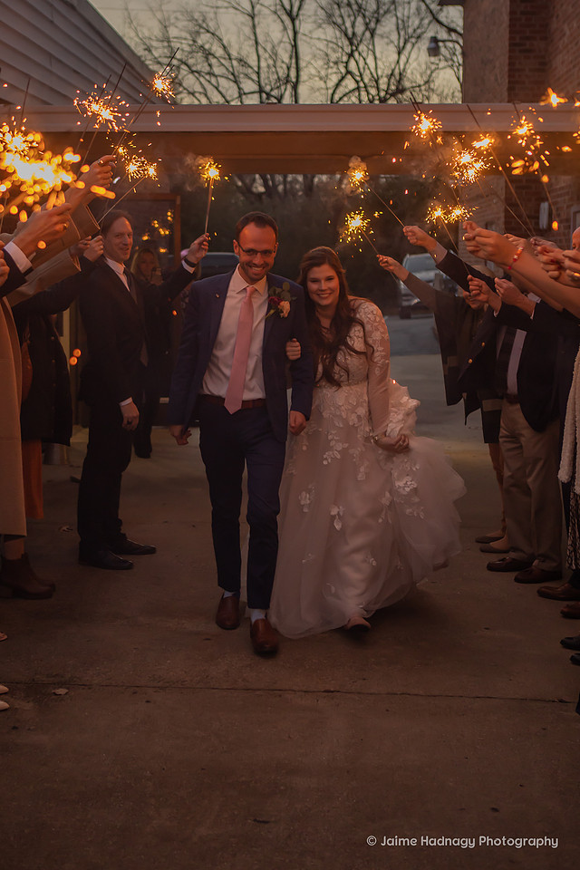 Asheville Small Wedding with Sparkler Exit | Asheville Photographer