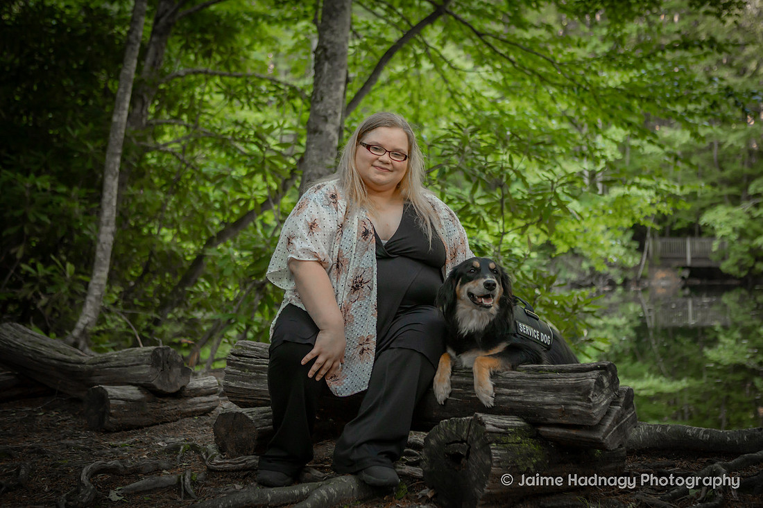 Woman with Her Dog | Asheville Pet Portraits