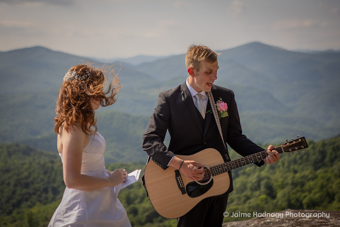 Adventure Hiking Wedding | Asheville Elopement Nature Photographer