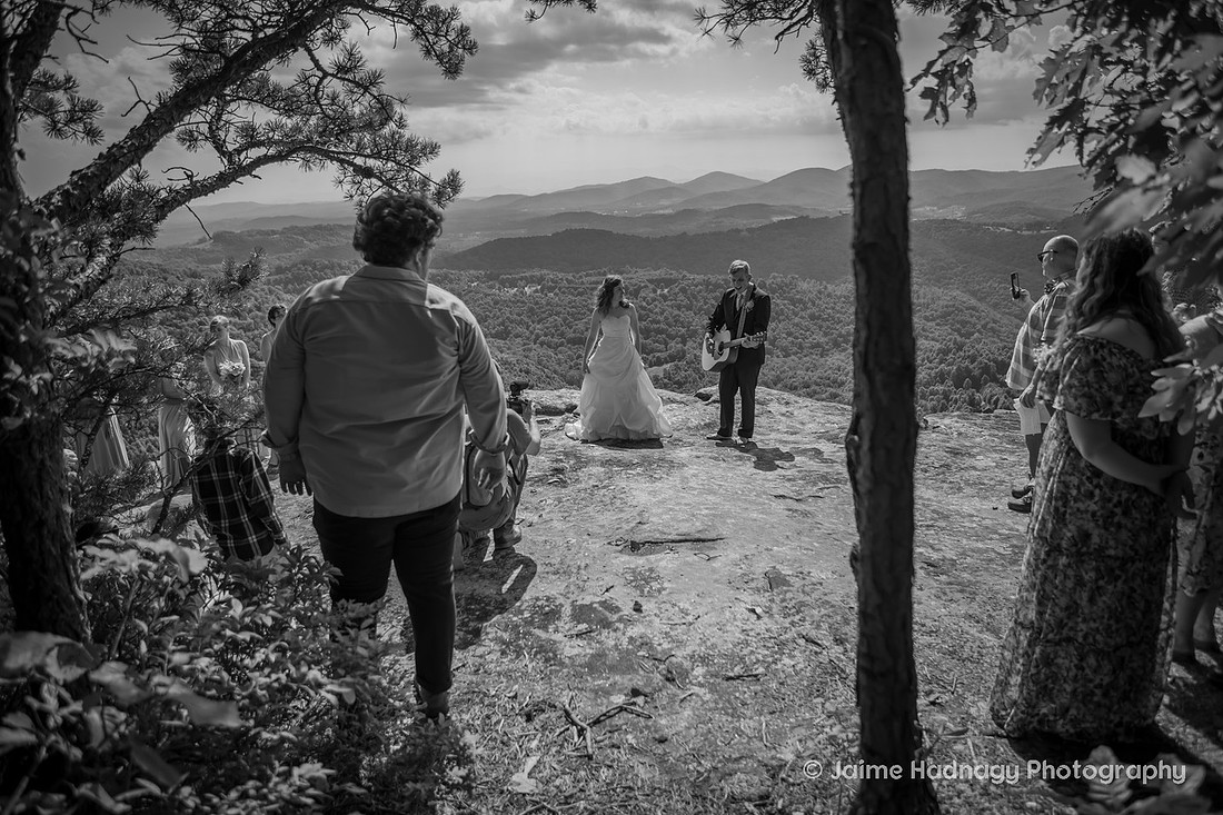 Adventure Hiking Wedding | Asheville Elopement Nature Photographer