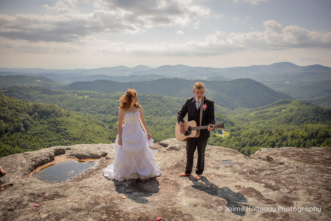 Adventure Hiking Wedding | Asheville Elopement Nature Photographer