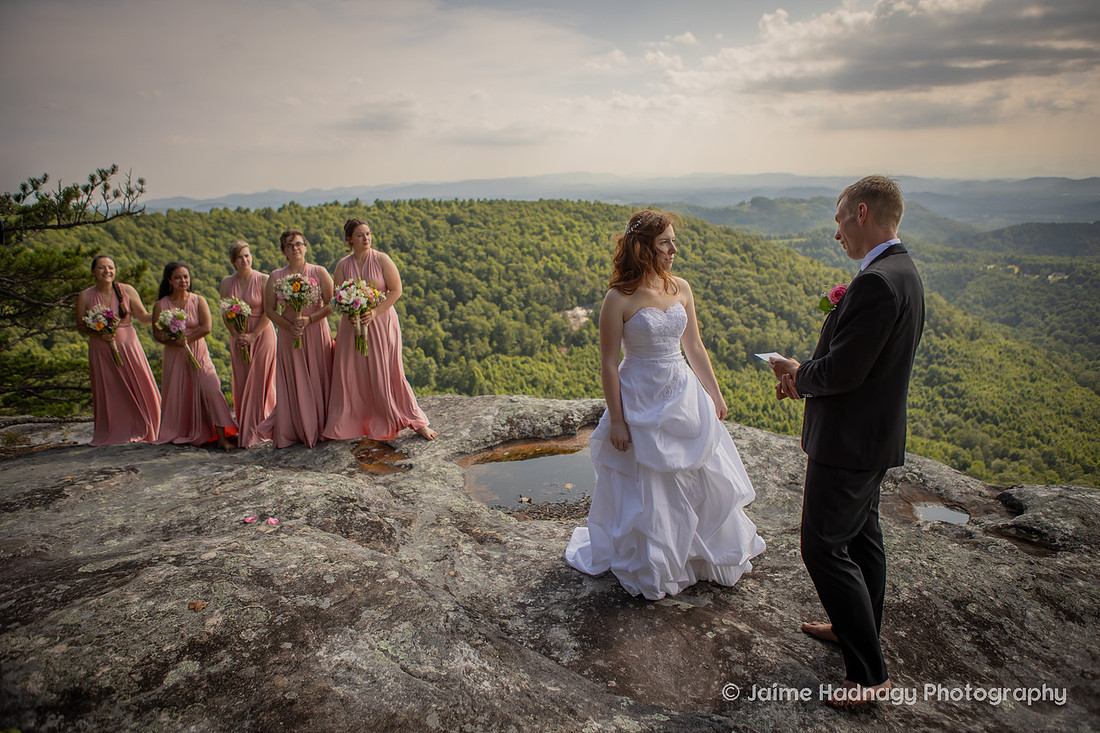 Adventure Hiking Wedding | Asheville Elopement Nature Photographer