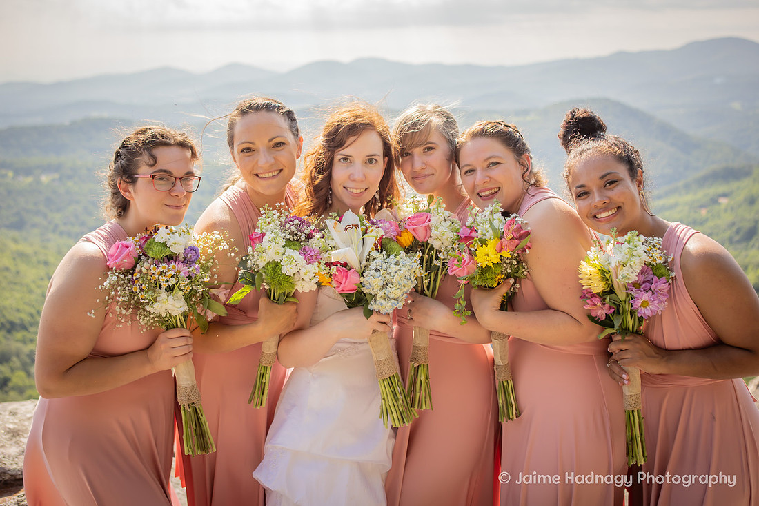 Bridal Party Photos | Asheville Wedding Phtoographer