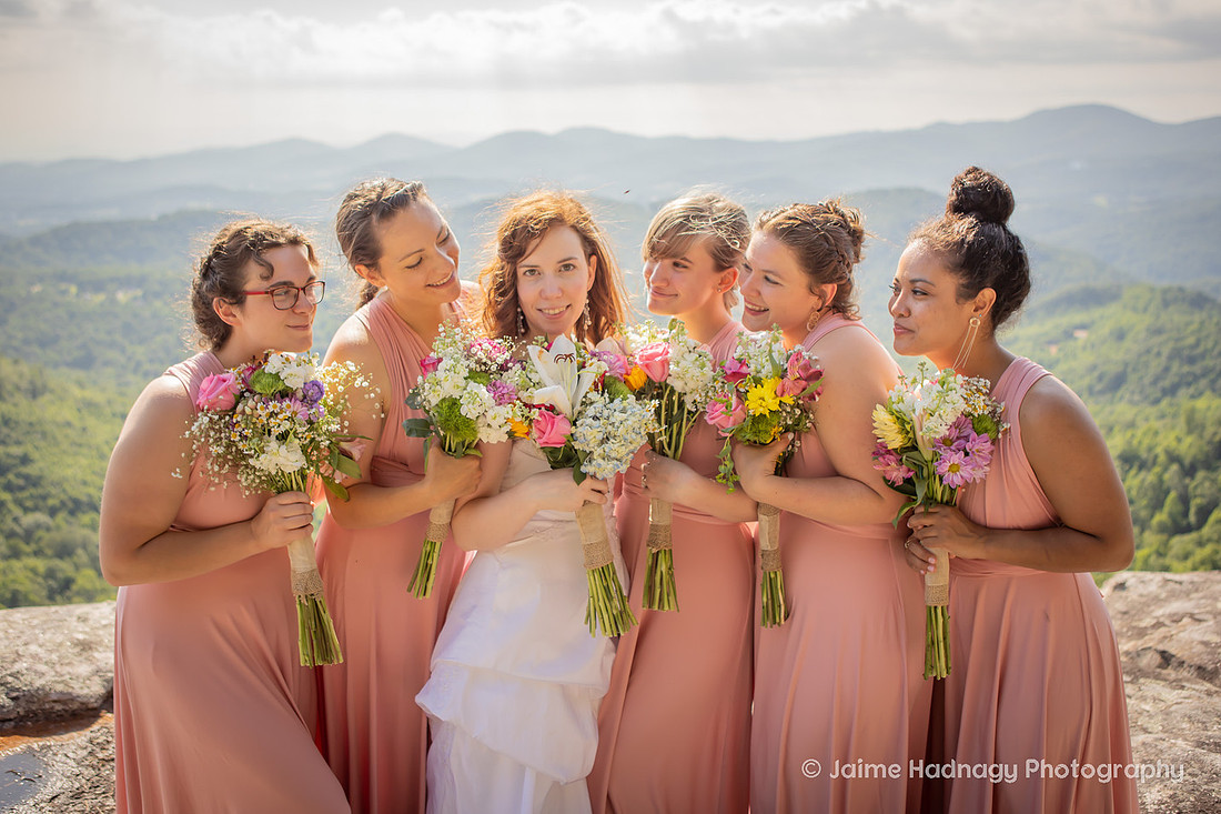 Bridal Party Photos | Asheville Wedding Phtoographer