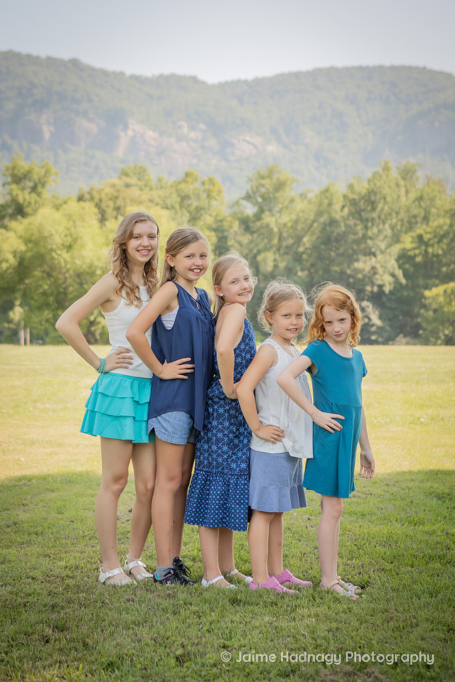 Family Photos with Mountains in Lake Lure | Black Mountain Photographer
