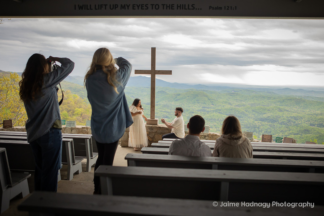 Surprise Proposal at Pretty Place Fred W. Symmes Chapel