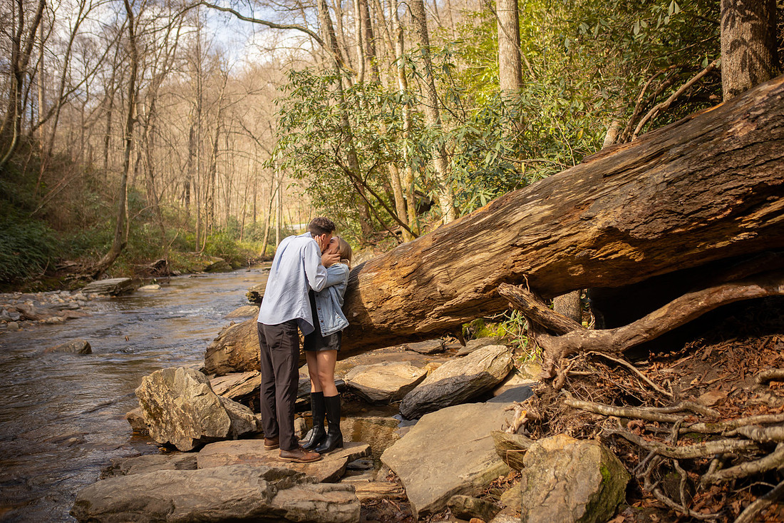 Looking Glass Falls Engagement Session