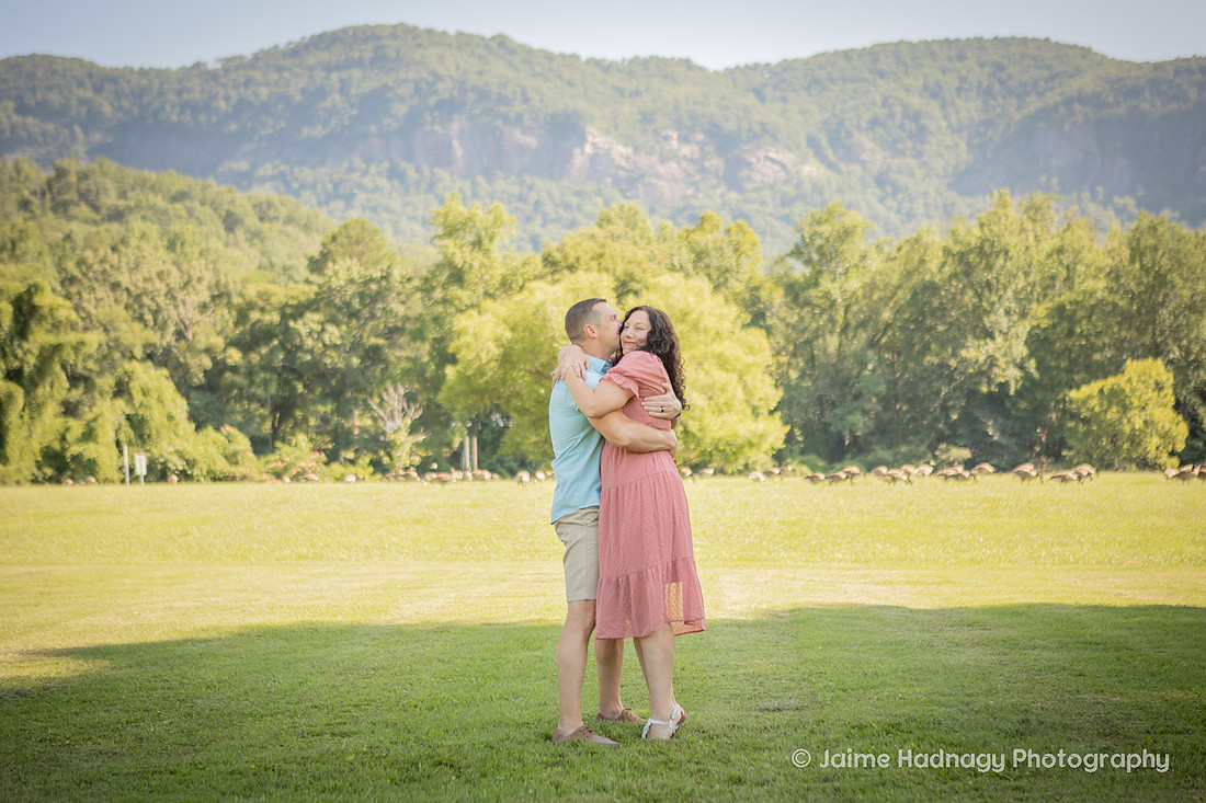 Outdoor Family Photoshoot with Pastel Colors in the mountains | Asheville Photographer