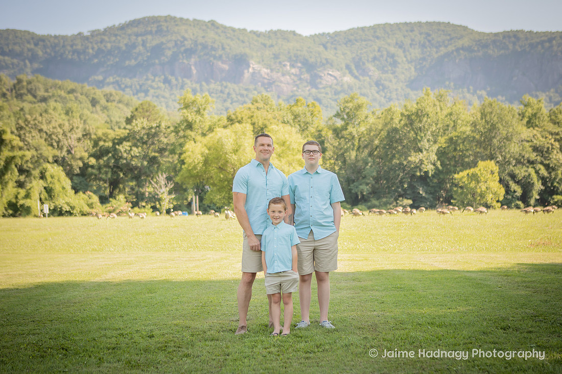 Outdoor Family Photoshoot with Pastel Colors in the mountains | Asheville Photographer
