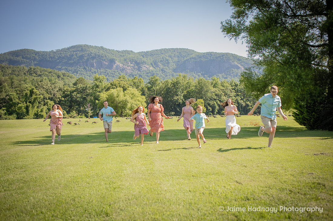 Fun Family Photoshoot in Lake Lure NC