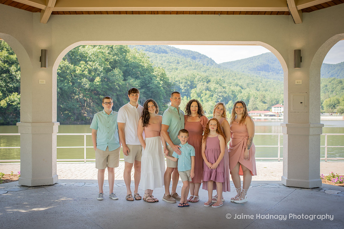 Black Mountain Family Photographer Session at Lake Lure, NC Morse Park