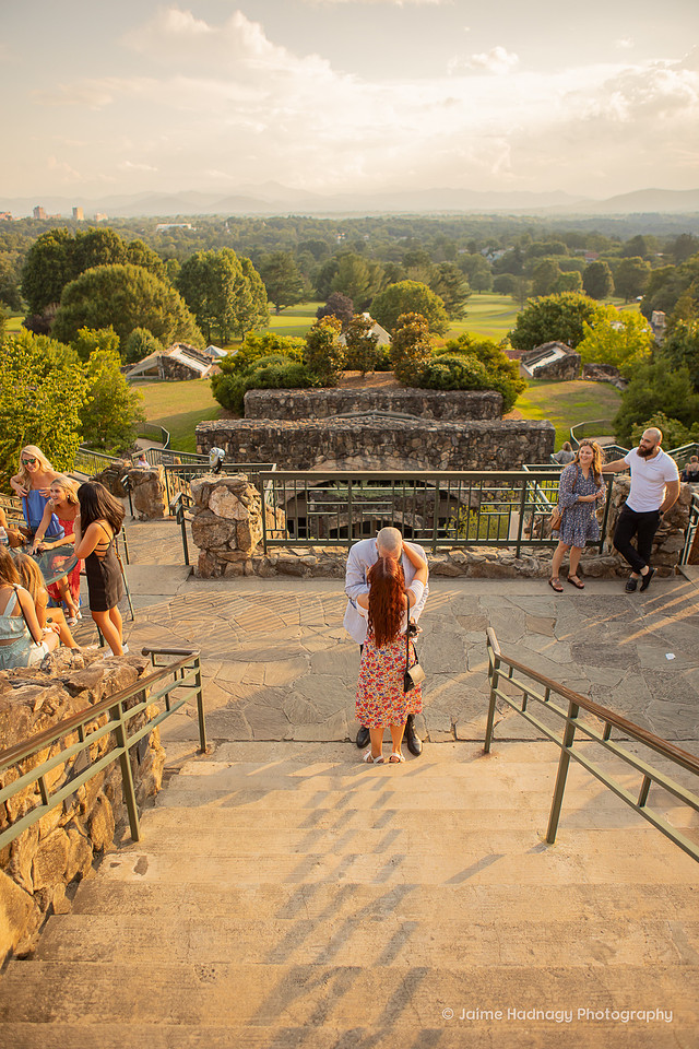 Asheville Surprise Proposal at The Omni Grove Park Inn Photos