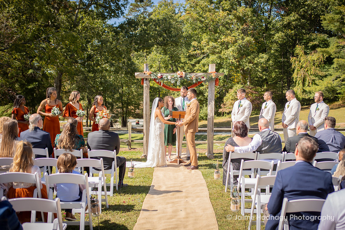 Outdoor Ceremony | Asheville Wedding Photographer