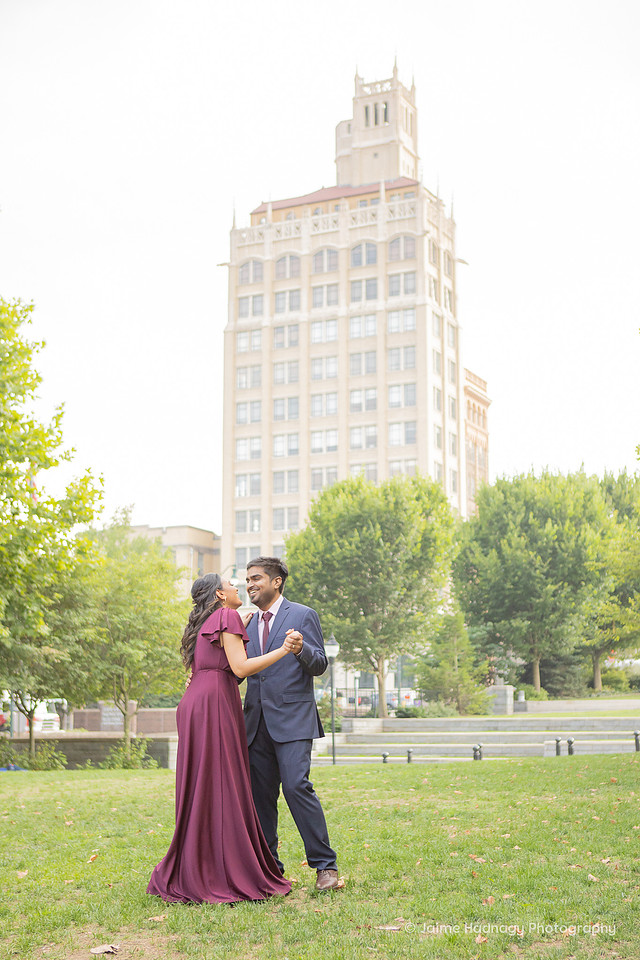 Urban Engagement Photos in Downtown Asheville | Photographer